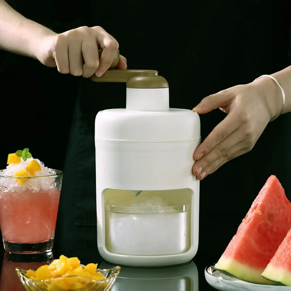 Manual Ice Crusher Smoothies Hail Breaker Fast Crushing Portable Shaved Ice Machine For Kitchen Gadgets Ice Blenders