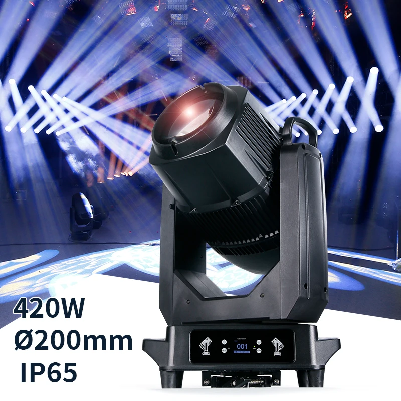 professional waterproof ip65 420w beam spot moving head stage light sharpy