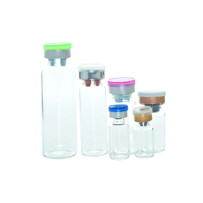 Glass Penicillin Bottle 2ml 3ml 5ml 10ml Pharmaceutical Injection Vial Clear Amber Crimp Top Medicine Antibiotics Packaging