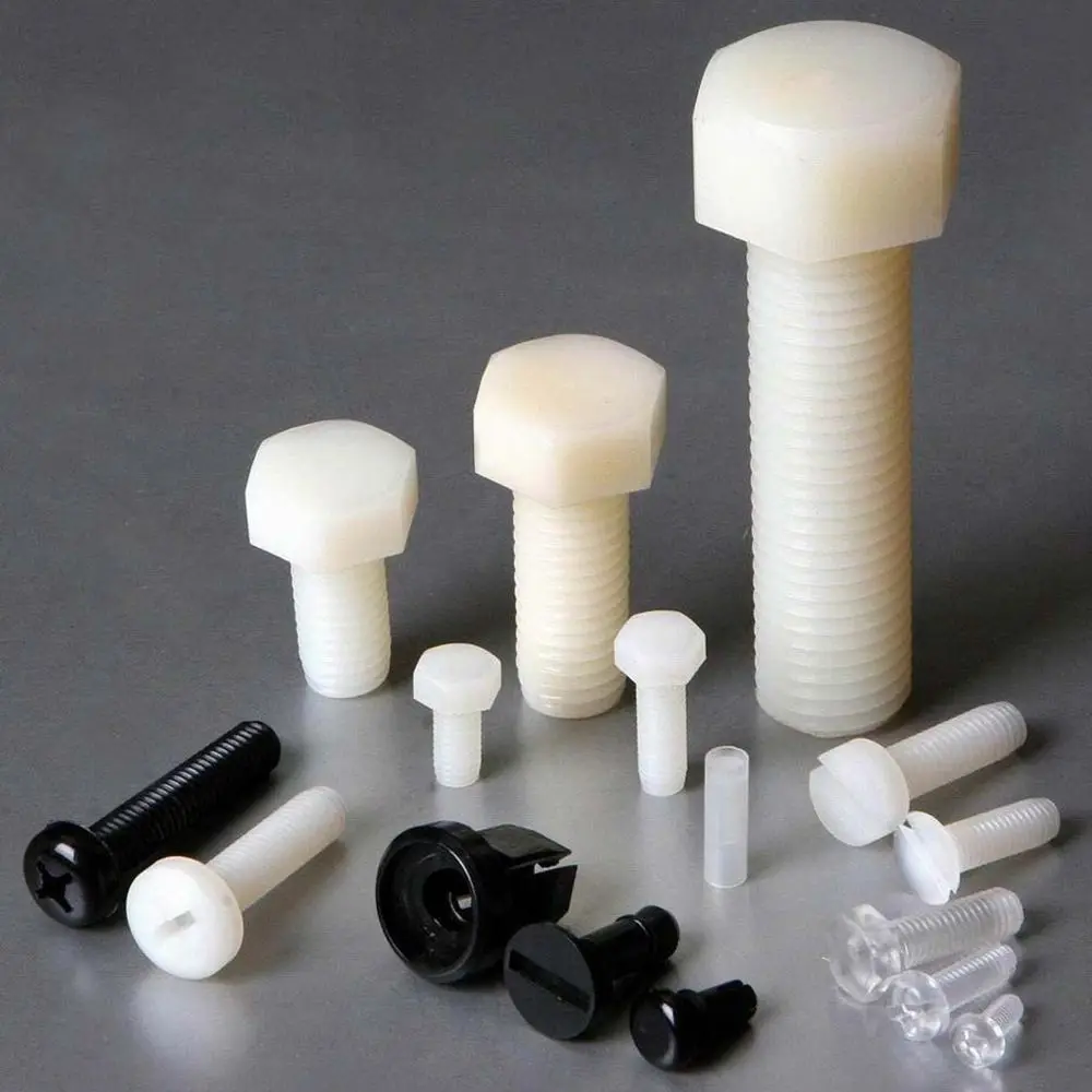 20 Years Factory Din933 M4 M5  M6 M8 Ful Threaded Nylon Hex Head Screw Bolt
