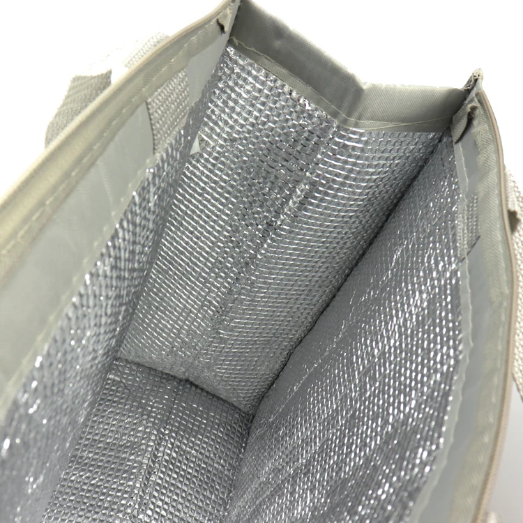 
Fashion korean style aluminum foil thermal insulation cooler bag with handle 