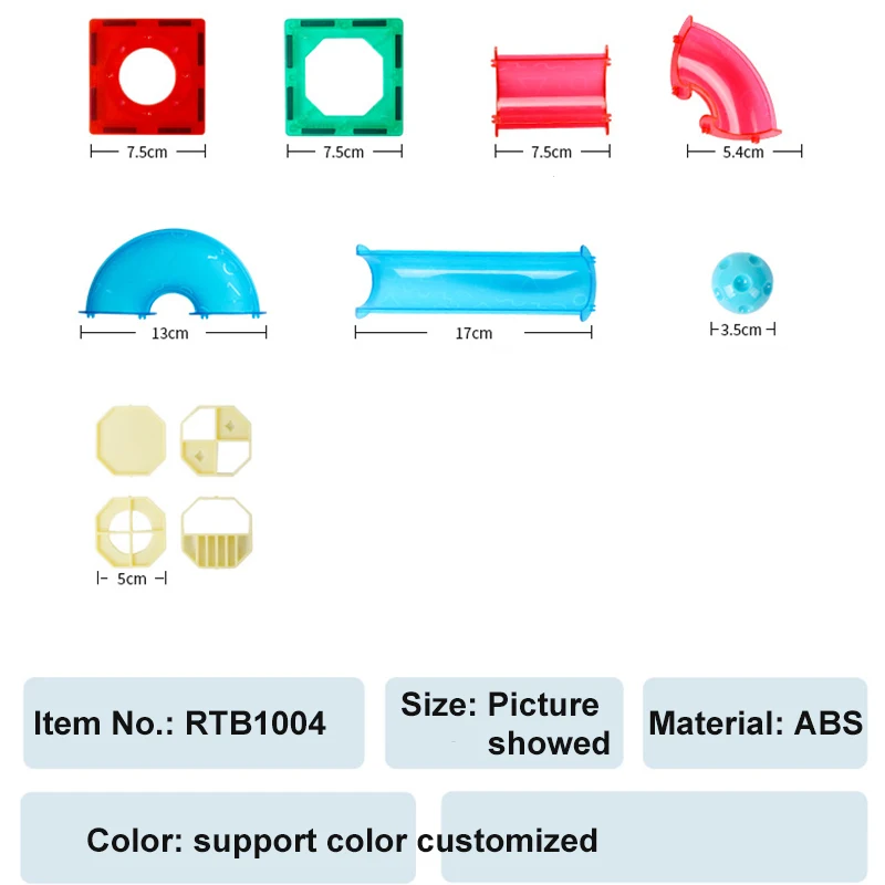 Manufactory Direct Magnet Blocks Race Track Marble Run For Kids Educational Montessori Toys For Toddlers Magnet Blocks