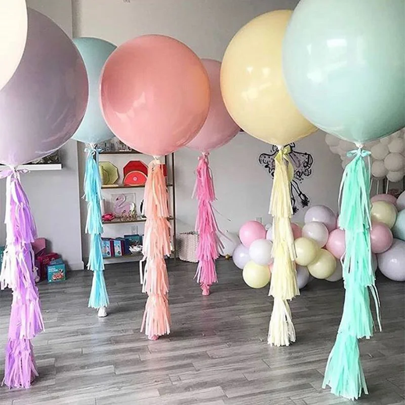 Wholesale Large 36 Inch Macaroon Color Inflatable Helium Round Wedding Birthday Decoration Latex Balloon