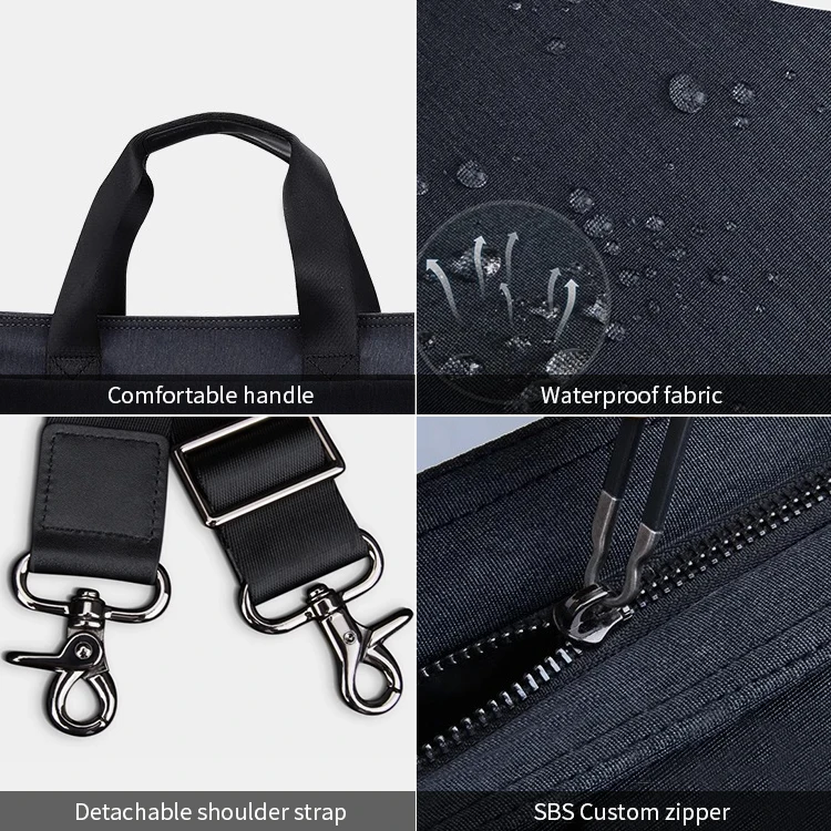 coin pouches Multifunctional Aluminum Briefcase for Lawyers, Vintage Style Business Laptop duffle bags handbag for Men