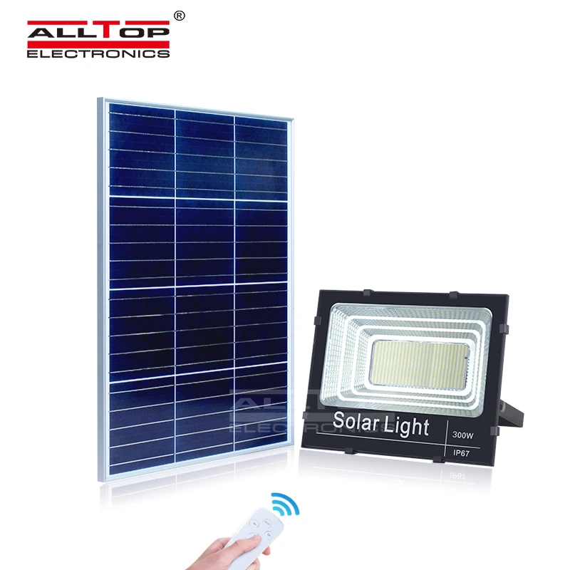  ALLTOP Most Powerful Outdoor Ip65 Aluminium Waterproof Marine 25w 40w 60w 100w 200w 300w LED Solar Flood
