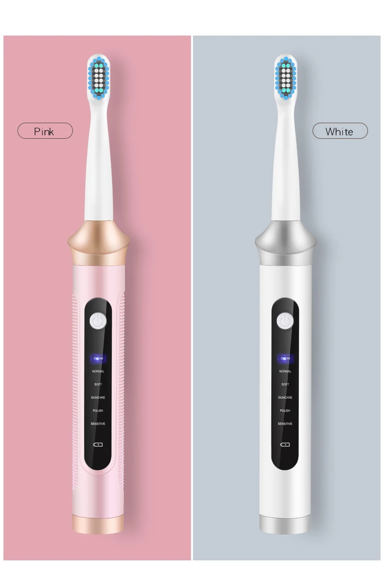 waterproof powerful cleaning smart toothbrush travel rechargeable sonic electric toothbrush for adult