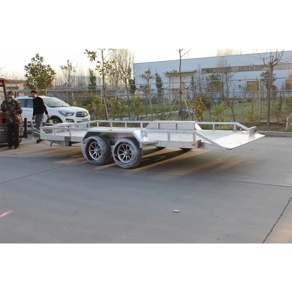Free Customized 2000kg Aluminum Car Trailer Hydraulic Utility Trailers for Cars
