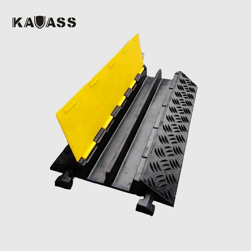900*600*100 Heavy Duty 2 канала дорожного движения отверстие рамки резиновые ПВХ снижение скорости кабель пандус протектора в