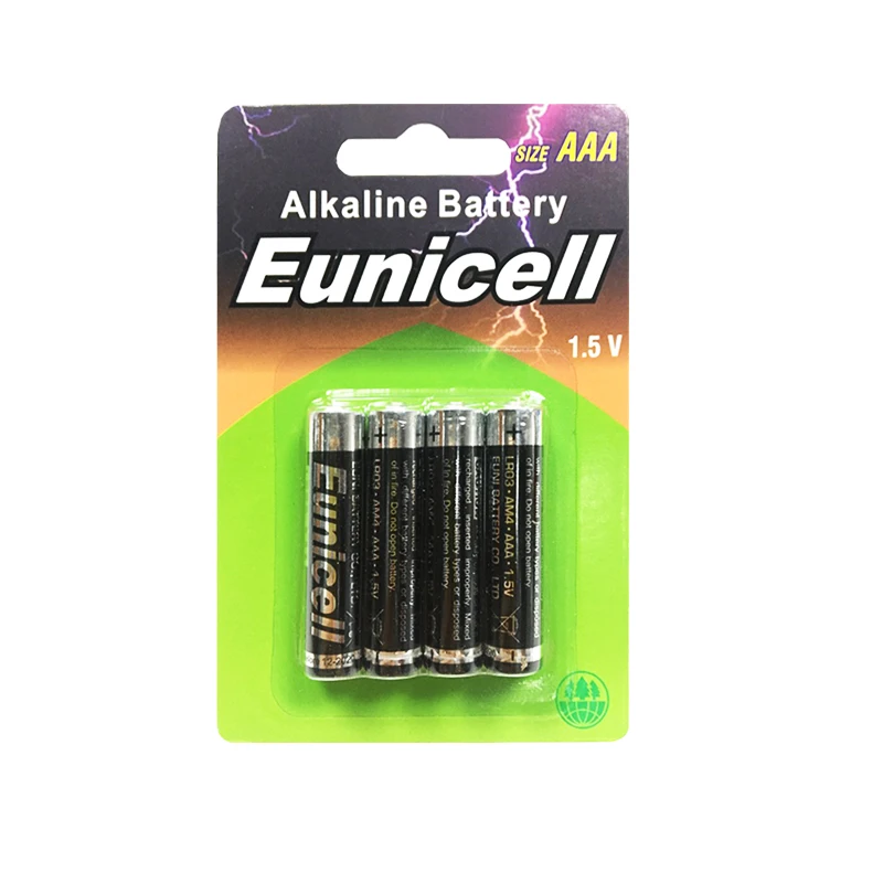 EUNICELL Промышленные щелочные батареи AAA/LR03-упаковка из 10-Сделано в
