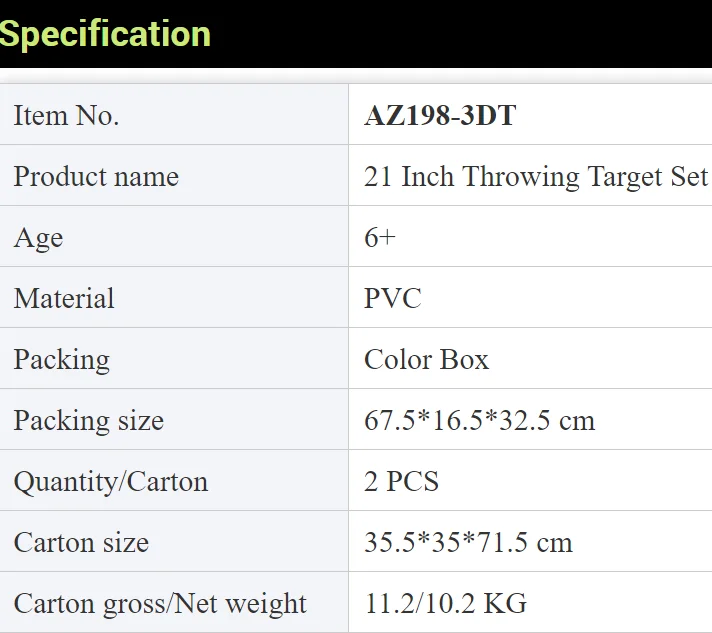 21 Inch Axe Throwing Target Game Set Include Axes,Darts,Stars And Archery Dartboard Shooting Game Toys bristle dartboard