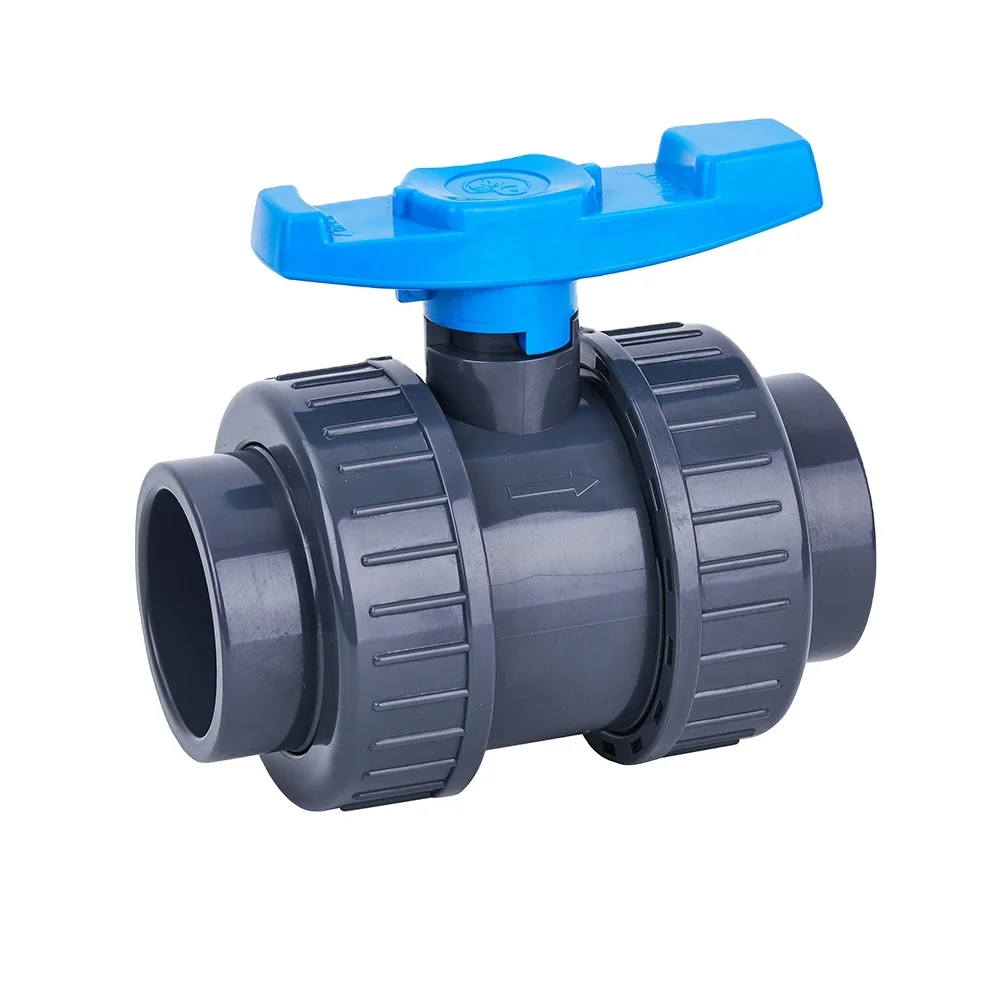 manufacturer directly　 Hot selling  PVC Double Union Ball Valve