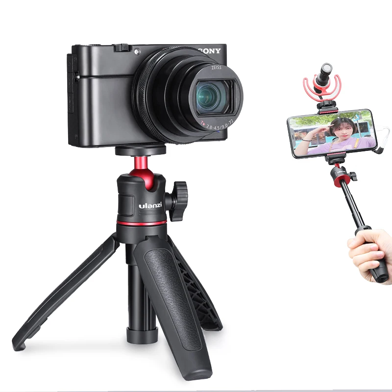  Ulanzi MT-08 DSLR SLR телефон Vlog штатив холодное растягивание обуви селфи Трипод для Sony A6400 A6300 iphone