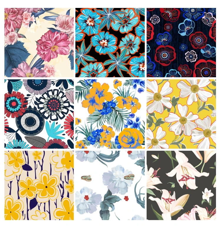 
100%silk Palin Digital Printed Sand Washed Silk Crepe De Chine Fabric 