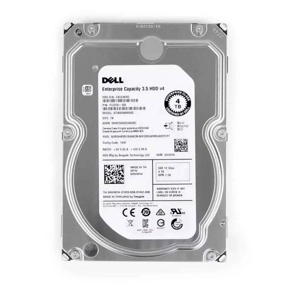 Wholesale Dell 8TB 7.2K SAS 3.5in hard drive hdd