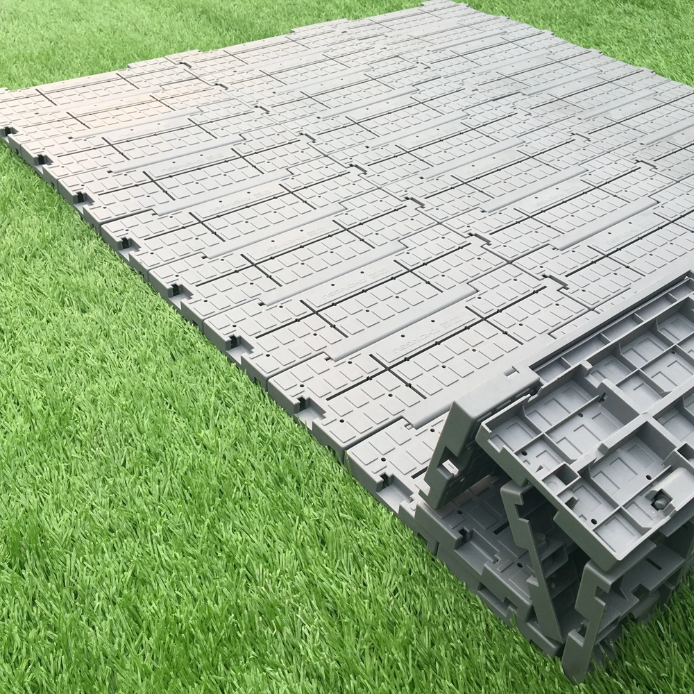Turf protection flooring  temporary pp grass tile modular turf covering event floor for sale
