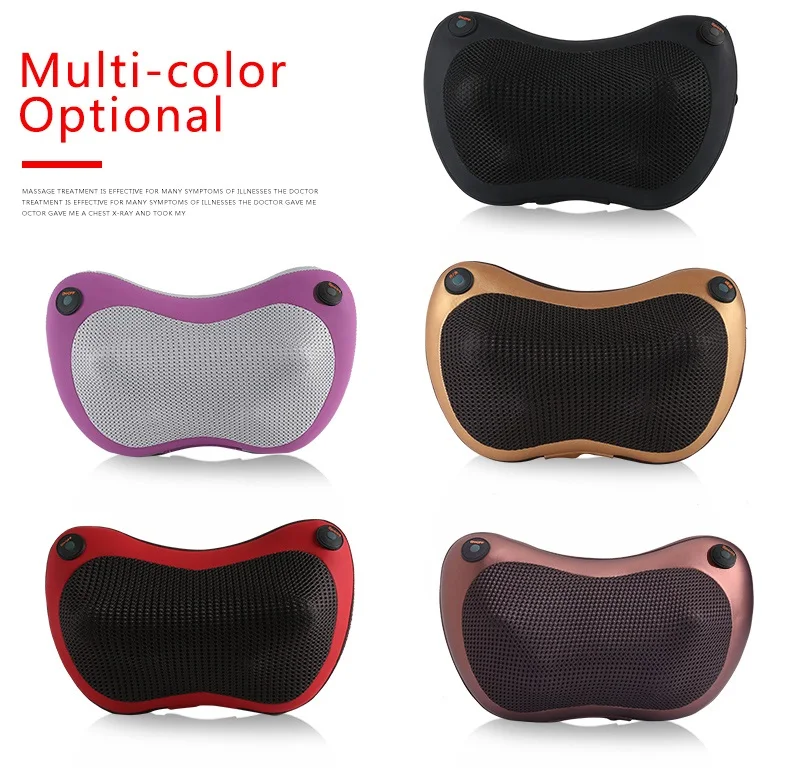 Electric Shiatsu Massage Pillow Deep Kneading Neck Pillow with 2 Buttons Function for Neck Back Shoulder Painful