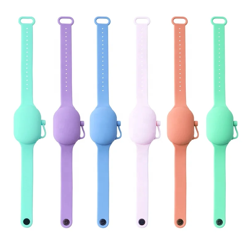 Gel Hydroalcool Pour Reusable Anti Septic Dispenser Hair Antiseptic Sanitisers Kids Alcohol Silicone Hand Sanitizer Bracelet