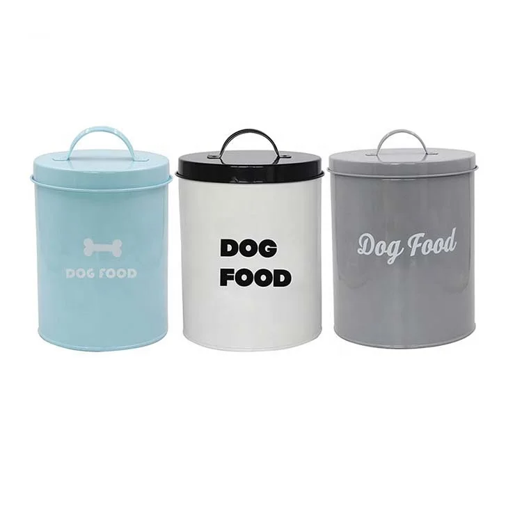 Farmhouse Pet Treat and Food Storage dog food container with lid