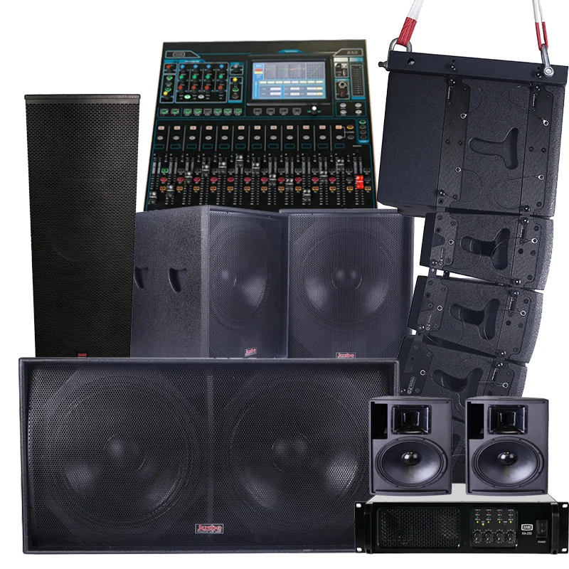 Jusbe professionalaudio2cvideo 8 inch 44 core line array speakers for auditorium/stage/theater/church