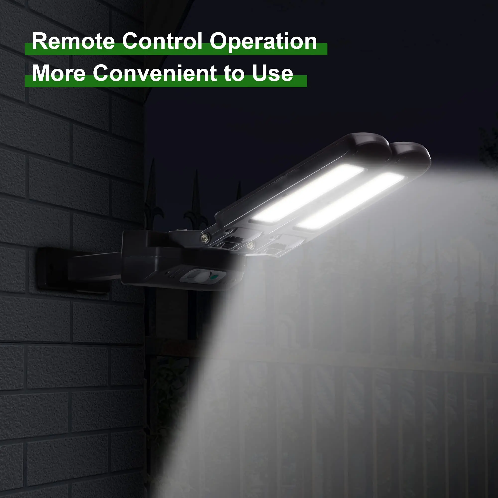 Solar Outdoor Lights Motion Sensor Lights Cordless 2 Adjustable Heads 180 Adjustable 3 Modes for patios Gardens LED Flood Light