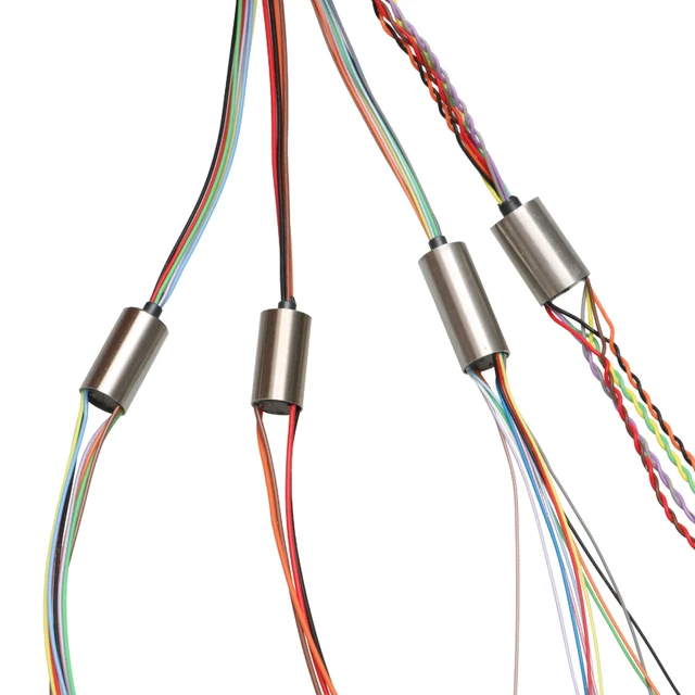 Ultra Micro Metal Slipring Diameter 6mm/6.5mm/7.5mm 2A Brushed Motor Rotary Slip Ring Connecting Joint