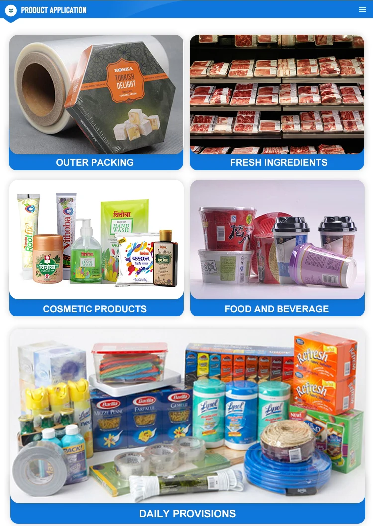 Custom Large Diameter POF  Single wound/center fold Shrink Plastic Wrap Film