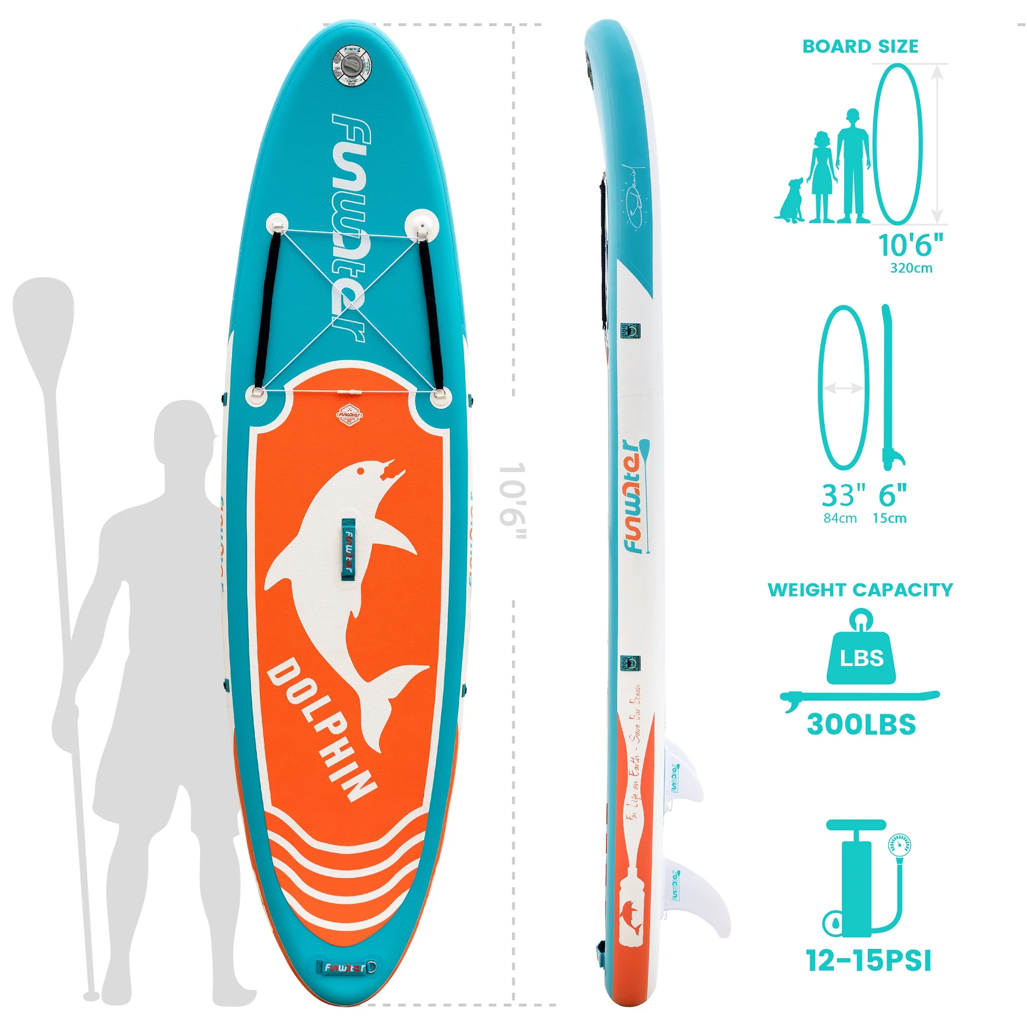 FUNWATER Dropshipping OEM padel planche paddlebord funwater paddle board tablas de paddle surf eu stock sup wood