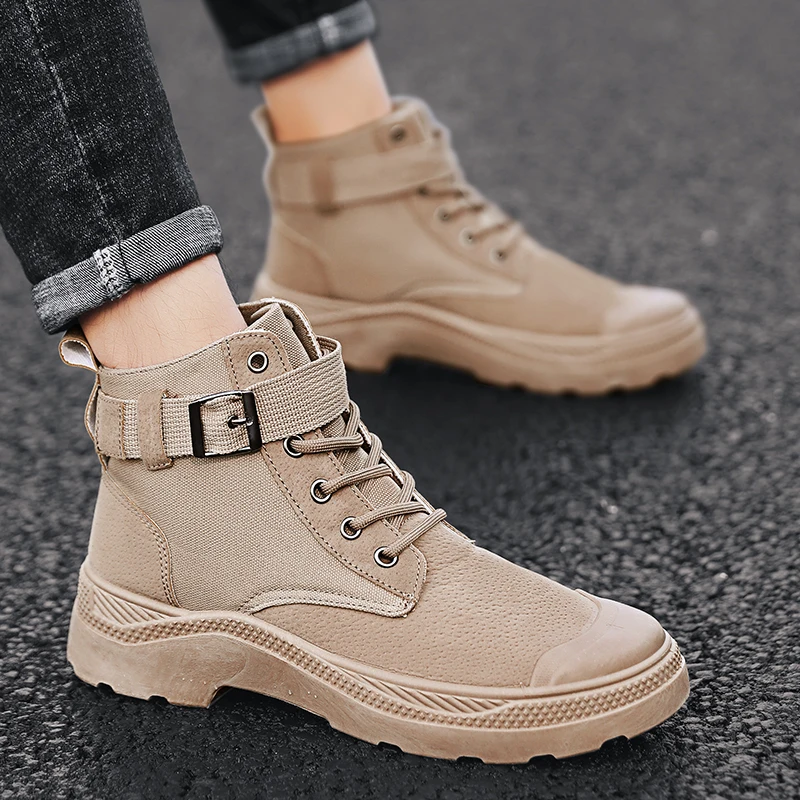 Brand New Custom Fancy Canvas Sneaker Cowboy Boots For Men Waterproof