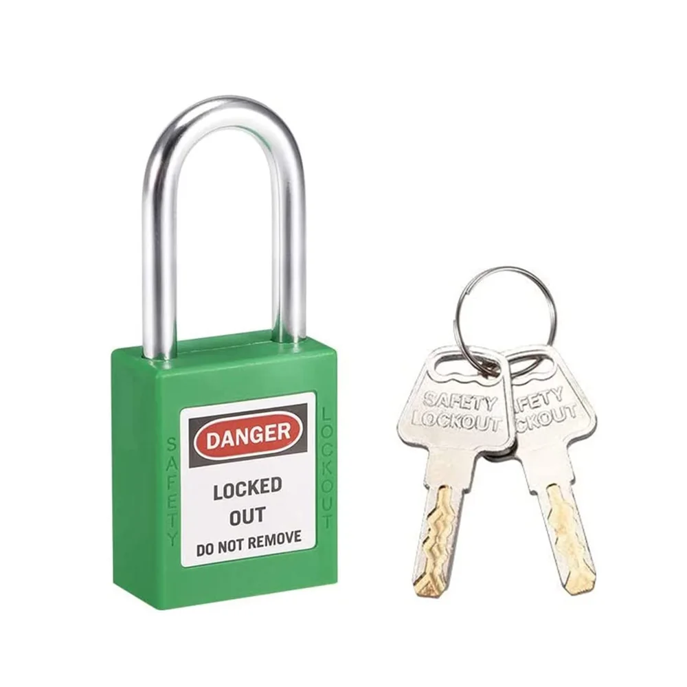 38mm Steel Shackle Industrial Lockout-Tagout Insulated Loto Safety Lockout Padlock With Master Keyed