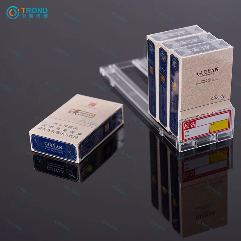 Adjustable Supermarket Display Rack Plastic Acrylic Shelf Pusher for Cigarette