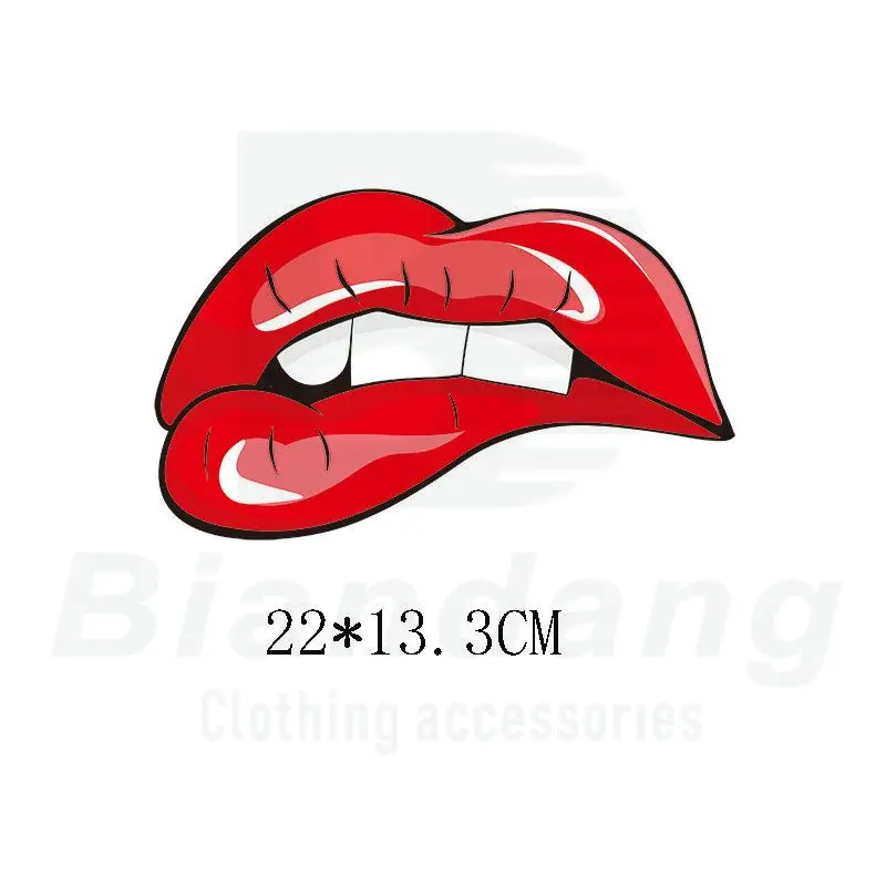 Beautiful Lips Printed DTF Heat Transfer Vinyl for T-shirt Custom Colorful Iron on Transfer Vinyl Print