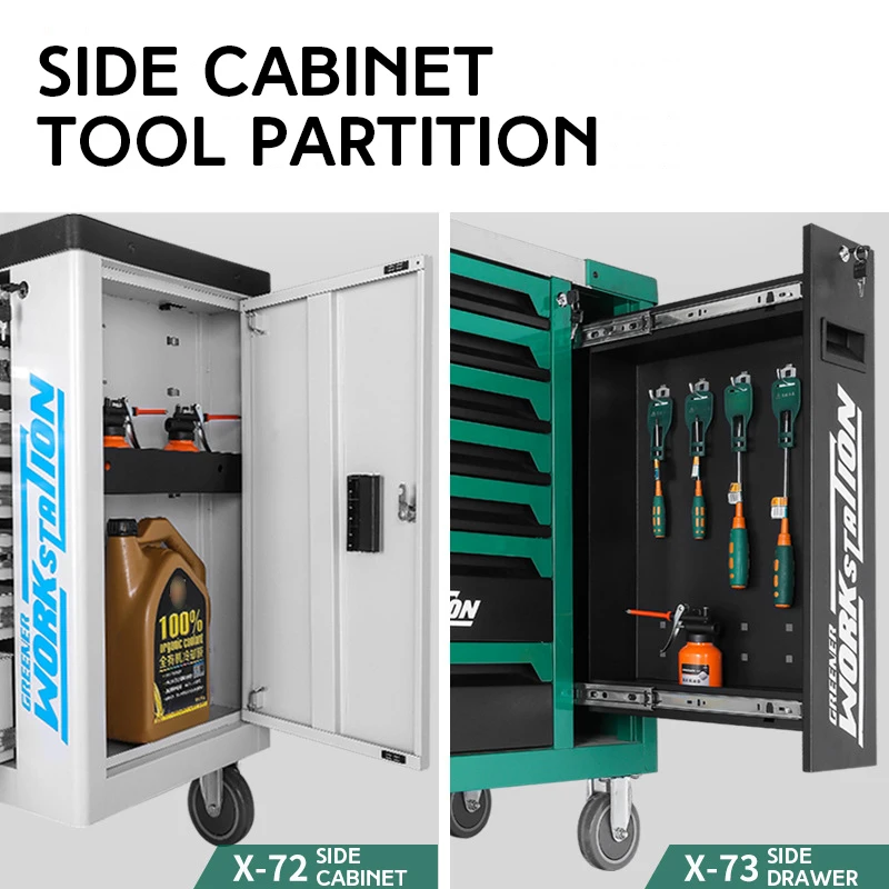 Lvlin Heavy-Duty Multifunctional Auto Repair Toolbox for Car Room Tool Cabinet Storage Quality Vehicle Repair Hardware Cart