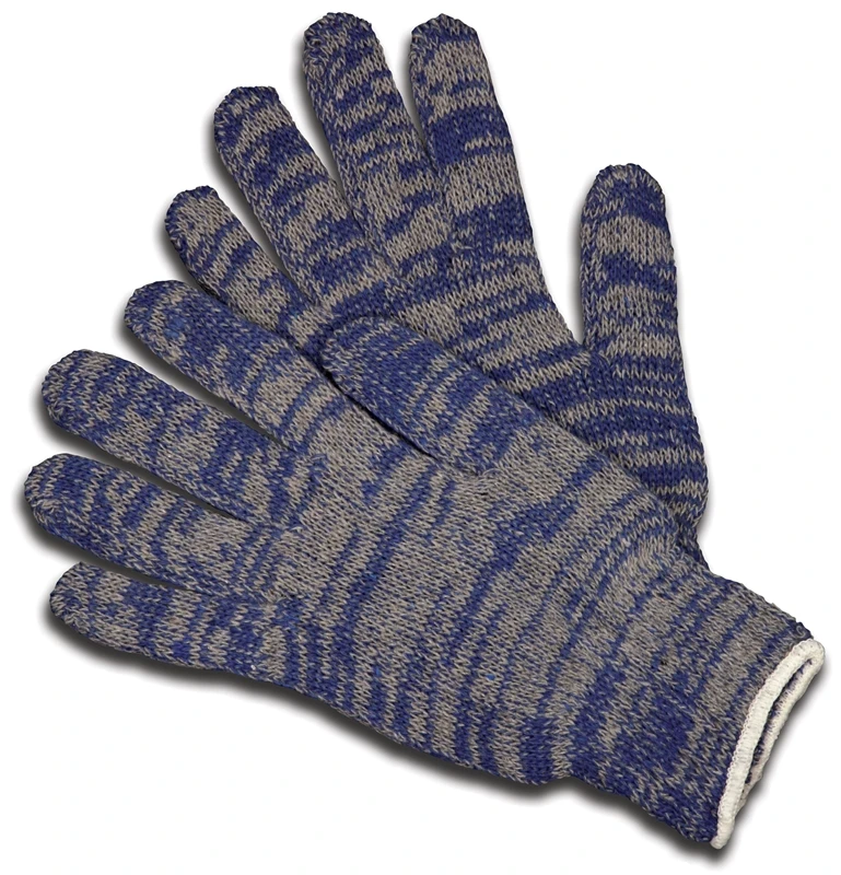 Economy Multi-Colored Cotton/Polyester Knitted Hand Gloves