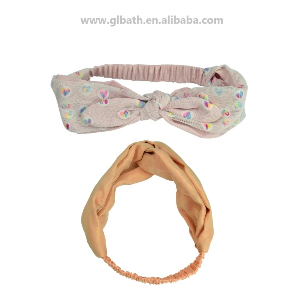 Повязка для волос из переработанного сатина и полиэстера повязка на голову ежедневного макияжа банный тюрбан подарочные