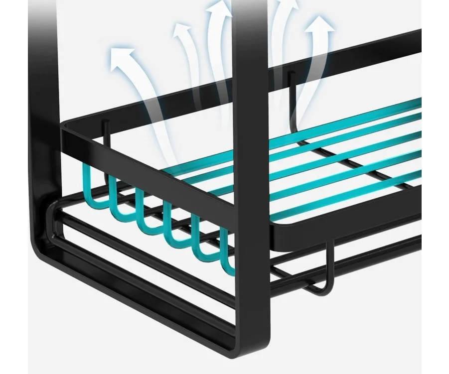 Dinnerware Sets Kitchenware Storage Shelf Keeping Dry Mildewproof Dish Drying Shelf Durable Metal Storage Holders & Racks