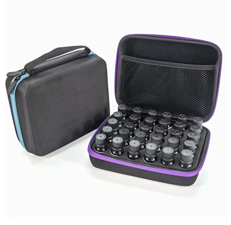 Custom 30 Bottle Capacity Eva Essential Oil Carrying Case With Foam Insert Essential Oil Storage Bag Essential Oil Organizer