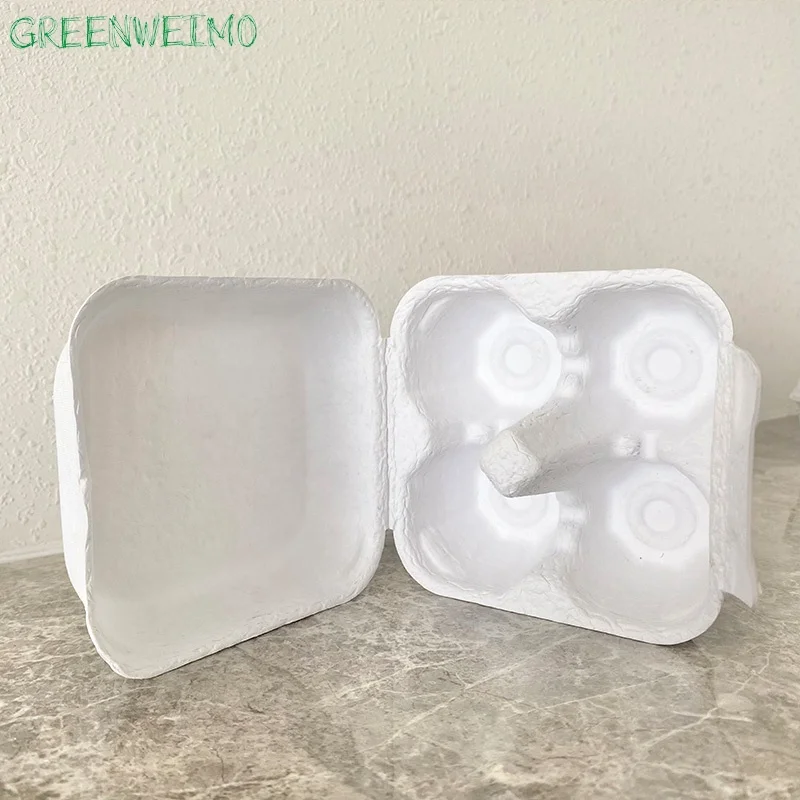 Disposable Biodegradable Bagasse Insert Chicken Egg Tray Custom Paper Box Eco Friendly Packaging