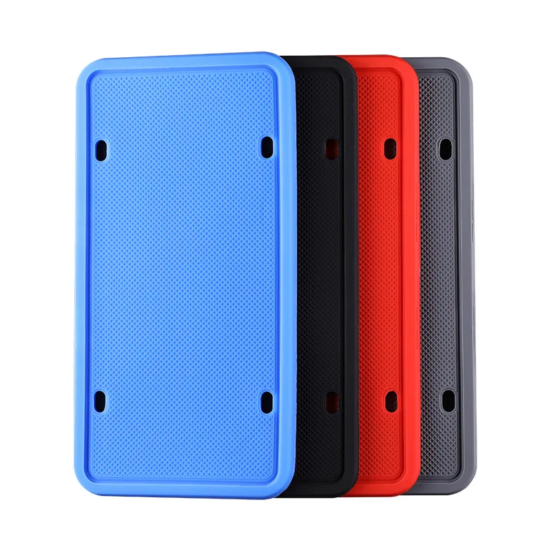 Personality silicone car plate number license plate frame for North American license plate