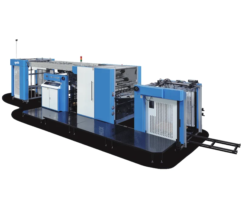 FBK-1100 High speed corrugated cardboard flute laminator carton box making machine automatic