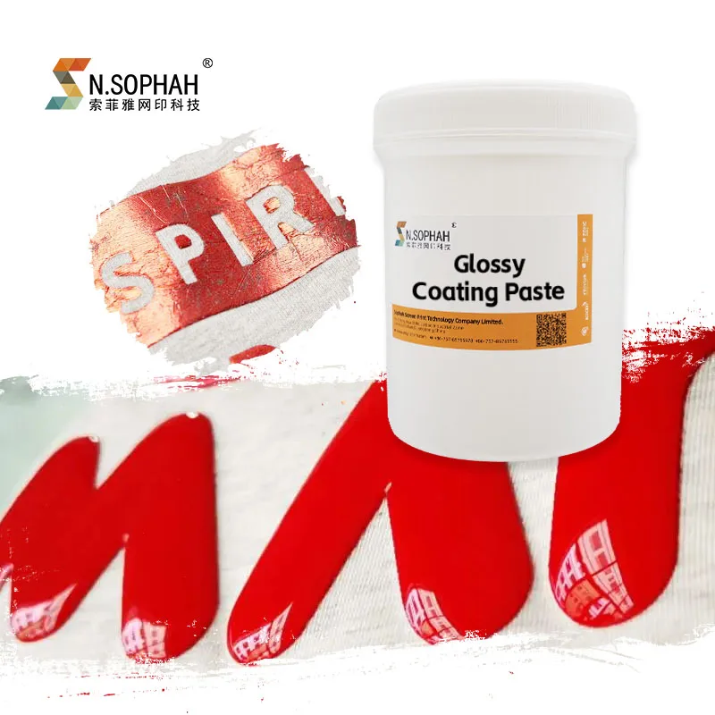 High Fastness Smooth Surface Printing Coating Screen Printing Glossy Coating Paste