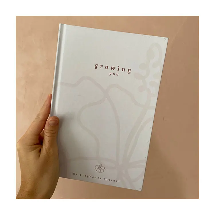 LABON Custom Printing Keepsake My 40 Weeks Pregnancy Journal Notebook Planner Diary Gift Baby Book