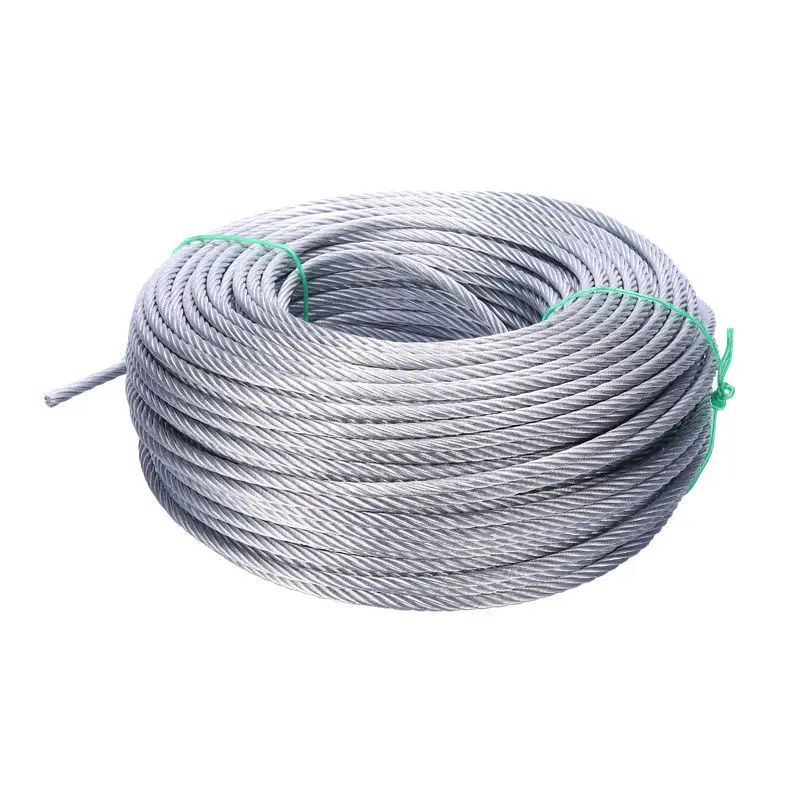 China PVC Coated Aircraft Cable Multi Color Coated High Strength Stainless Steel Wire Rope for Industrial