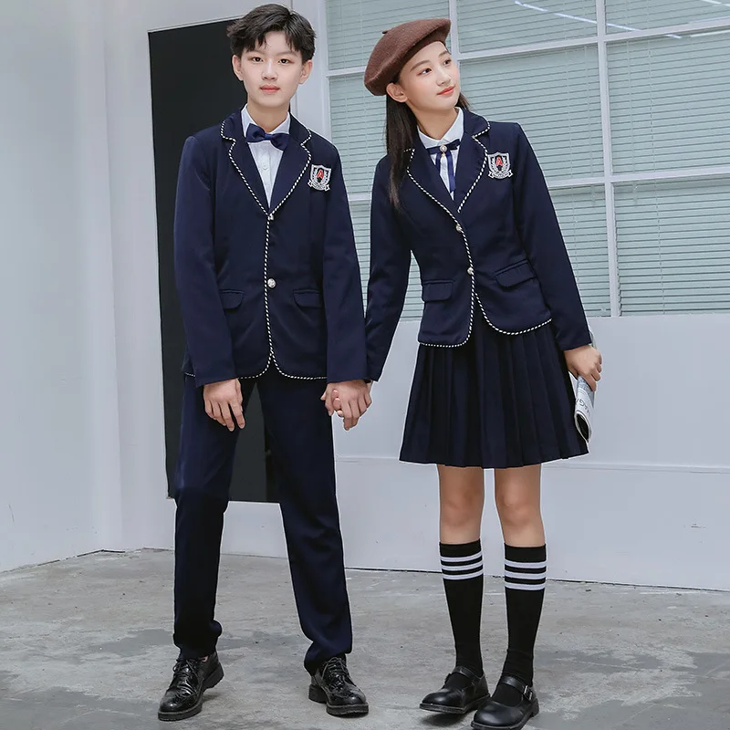 HF High Quality Check Fabric Sexy School Girl Uniform Clothes Design