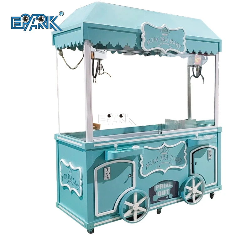 Indoor Amusement Park Coin Operatyed Coin Pusher Claw Machine For 2 Kids