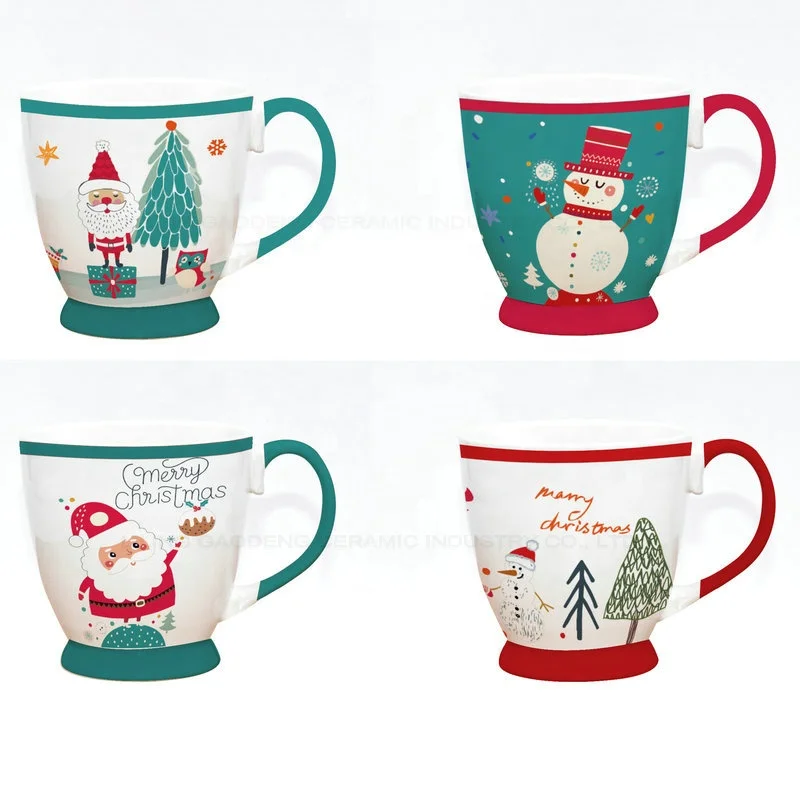 christmas coffee cups Weihnachtstasse Promotional ceramic santa mug, porcelain christmas mug, Christmas cup luxury cups