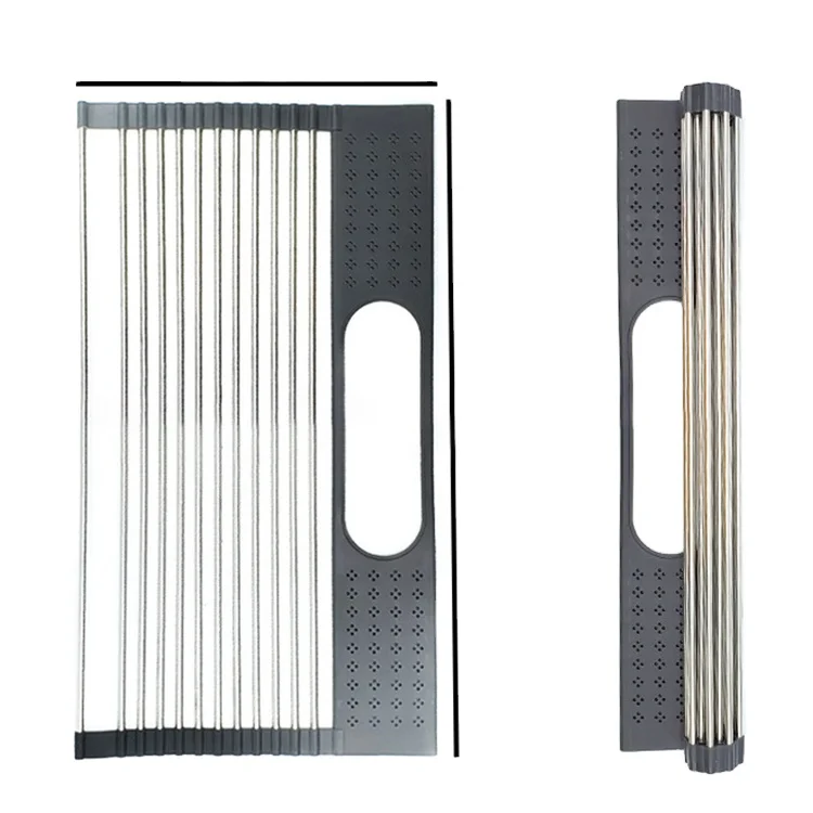 
Drain Basket Stainless Steel Vegetables Fruit Storage Large Durable Plastic Kitchen Sink Dish Rack 