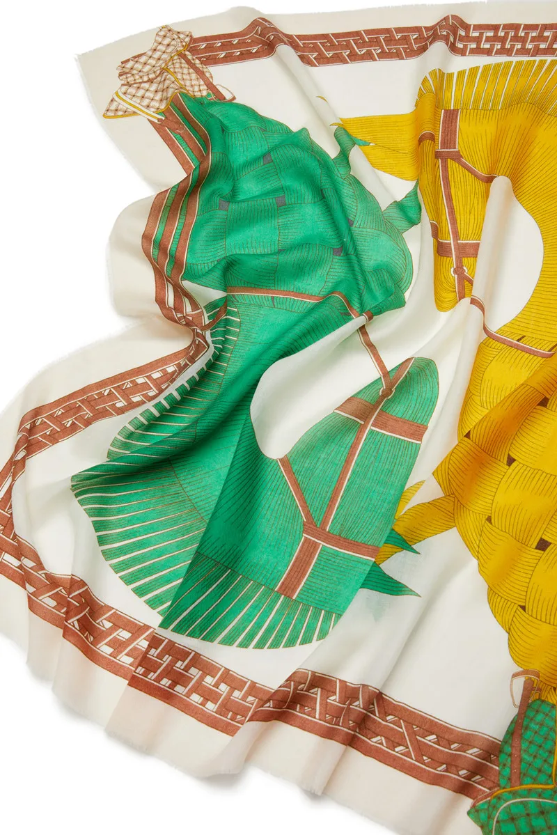 Custom Printing 100% Wool Pure Scarf Foulard En Laine 100 Cashmere Scarf Shawl for Women