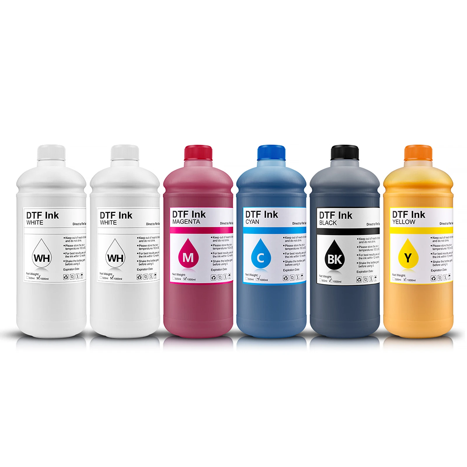 OCB Vision Zhuhai 1litter ECO Macnetic Splashjet Plus White DTF Tinta Ink For Epson Sure Color ET-8550 Roland Bn20 D M308