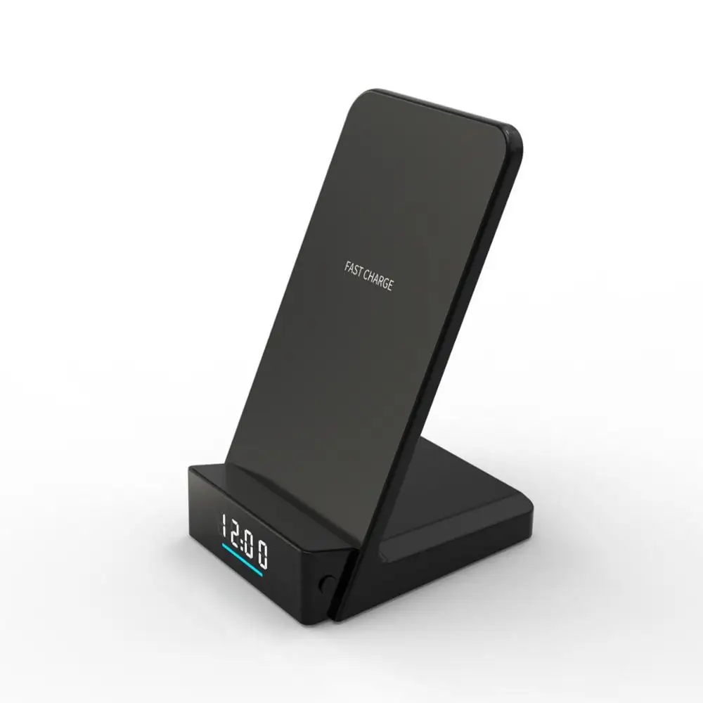 Smacat Newest mobile phone Qi wireless charger stand universal compatible  with clock
