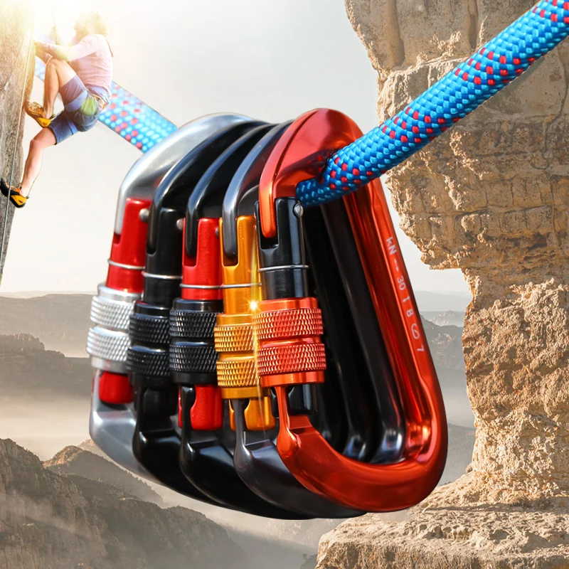 Wholesale New Aluminum Carabiner For climbing high strength 30KN hook